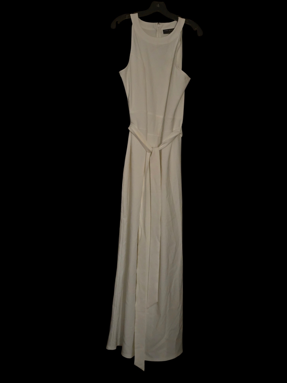 NWT Lane Bryant White Sleeveless Belted Wide-Leg Jumpsuit - Size 22 - Picture 5 of 6